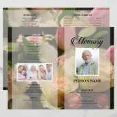 ローズ葬儀テンプレート (正面/裏面)