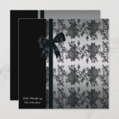 ローズ25周年結婚記念日パーティー 招待状 (正面/裏面)