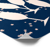 ローズ40歳の誕生日ゲストブック - 40年を祝って ポスター (角)