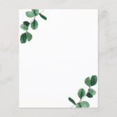 ローズ/お手軽ベイビーシャワー招待状。フライヤー チラシ (裏面)