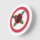 ローズ アクリル ウォール クロック (傾斜)