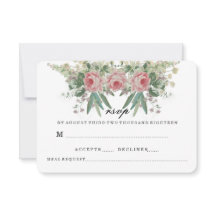 ローズ アンド グリーンズ ウェディング RSVP