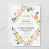 ローズ・アンド・シスル 赤ちゃんの洗礼＆ブランチ 招待状 (正面)