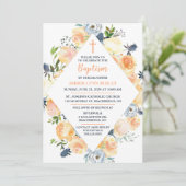 ローズ・アンド・シスル 赤ちゃんの洗礼＆ブランチ 招待状 (スタンド正面)