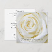 ローズ ウェディング 招待状 (正面/裏面)