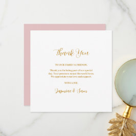 ローズ ウォーターカラー サンキューカード