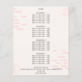 ローズ エッセンシャルオイル 水彩 フラワル ボトル プロモ チラシ (裏面)