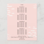 ローズ エッセンシャルオイル 水彩 フラワル ボトル プロモ チラシ (裏面)