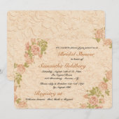 ローズ オン スタッコ 招待状 (正面/裏面)