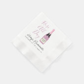 ローズ オール デイ ナパ ワイナリー ブライズメイド 縁ありカクテルナプキン (角)