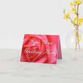 ローズ カード 赤い花 オーダーメイド グリーティング カード (黄色い花)