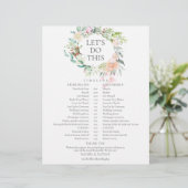 ローズ ガーランド ウェディング スケジュール タイムライン (スタンド正面)