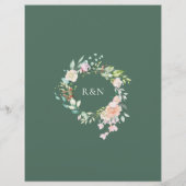 ローズ ガーランド ウェディング スケジュール タイムライン (裏面)