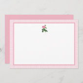 ローズ＆ギンガム 招待状 (正面/裏面)