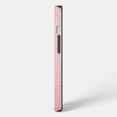 ローズ グリッター スパークル iPhoneケース (左側面)