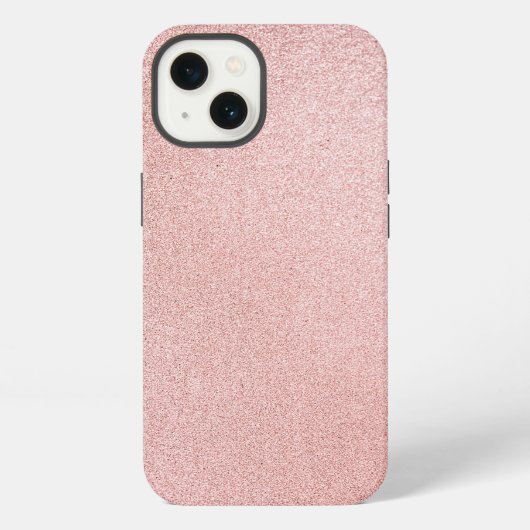ローズ グリッター スパークル iPhoneケース (裏面)