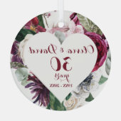 ローズ グリーンネリー 30周年 セラミック オーナメント (裏面)