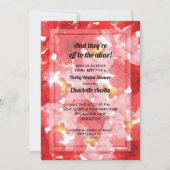 ローズ コラージュ ダービー ウェディング シャワー 招待状 (正面)