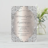 ローズ シルバー スパークル ダイヤモンド アイボリー 引退 招待状 (スタンド正面)