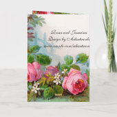 ローズ&ジャスミン ハッピーバースデー カード (裏面)