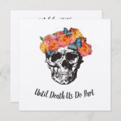 ローズ スカル - 死が私たちを別つまで 招待状 (正面/裏面)