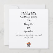 ローズ スカル - 死が私たちを別つまで 招待状 (裏面)