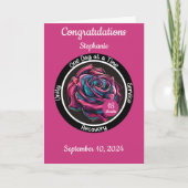 ローズ ソブラエティ チップ | 12 ステップ リカバリー カード (正面)