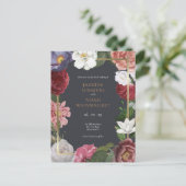 ローズ トレリス 偽金箔 セーブ・ザ・デート ポストカード (スタンド正面)