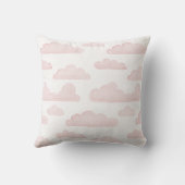 ローズ ドリームタイム ウォーターカラー クラウズ スロー ピロー (裏面)