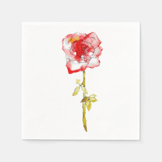 ローズ ナプキン スタンダードカクテルナプキン (正面)