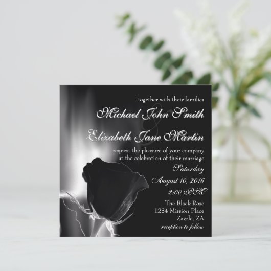 ローズ ノワール 招待状 (スタンド正面)