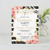 ローズ＆パール看護学校卒業招待状 招待状 (スタンド正面)