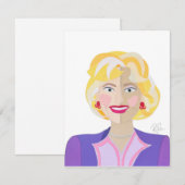 ローズ フラット サンクス カード (正面/裏面)