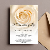 ローズ フラワーズ 生花 命の祝祭 追悼式 招待状