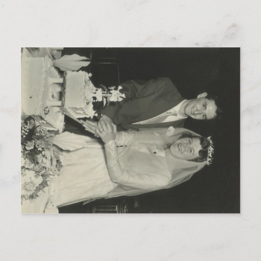 ローズ フラワーリー 50周年 ゴールデン ウェディング アニバーサリー フォト インビテーションポストカード (裏面)