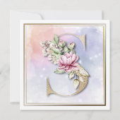 ローズ フラワール S 18歳の誕生日パーティー招待状 招待状 (裏面)