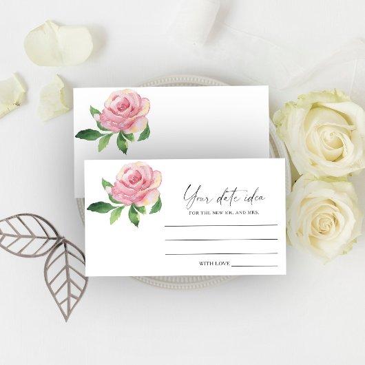 ローズ フラワー - デートの夜のアイデア \ デート瓶 エンクロージャーカード