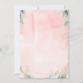 ローズ フレーム ブランシュ＆バブル ブライダルシャワー 招待状 (裏面)