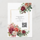 ローズ フローラル ユーカリ エンクロージャーカード (裏面)