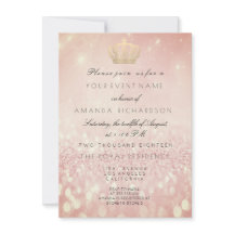 ローズ・ブラッシュ・グリッター クラウン・ロイヤル・グリッター 16th ブライダル