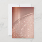 ローズ ブラッシュ グリッター スパーク バースデー パーティー 招待状 (裏面)