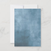 ローズ ブルー/ピーチ ウェディング ブライズシャワー ID584 招待状 (裏面)