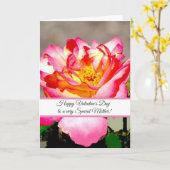 ローズ マザーズデー バレンタインデー グリーティングカード (黄色い花)
