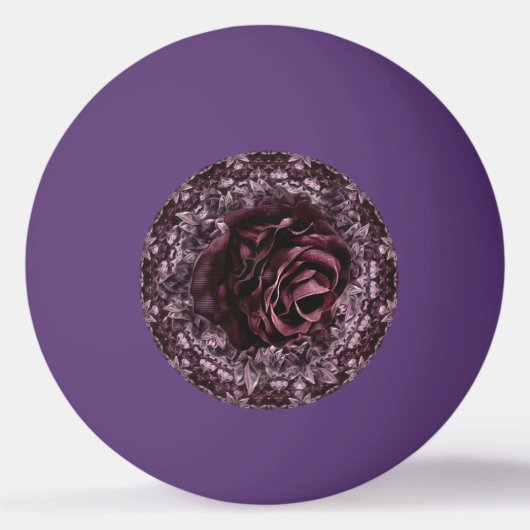 ローズ マンダラ 卓球ボール (正面)