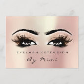 ローズ メタリック ラッシュ メイクアップ アーティスト 証明書 ギフト (裏面)