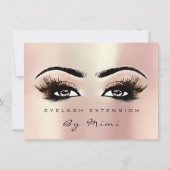 ローズ メタリック ラッシュ メイクアップ アーティスト 証明書 ギフト (裏面)