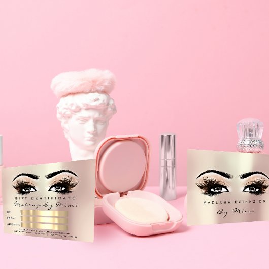 ローズ メタリック ラッシュ メイクアップ アーティスト 証明書 ギフト