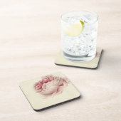 ローズ・ルース (1792) – 時を超えるヴィンテージ植物画アート コースター (右側)