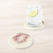 ローズ・ルース (1792) – 時を超えるヴィンテージ植物画アート コースター (側面)