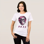 ローズ 女性 Tシャツ (正面全面)